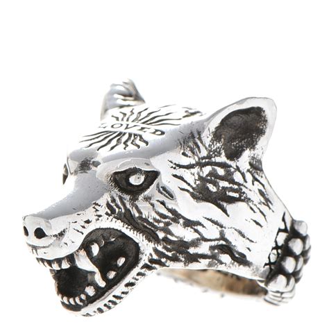 sterling silver anger forest wolf.